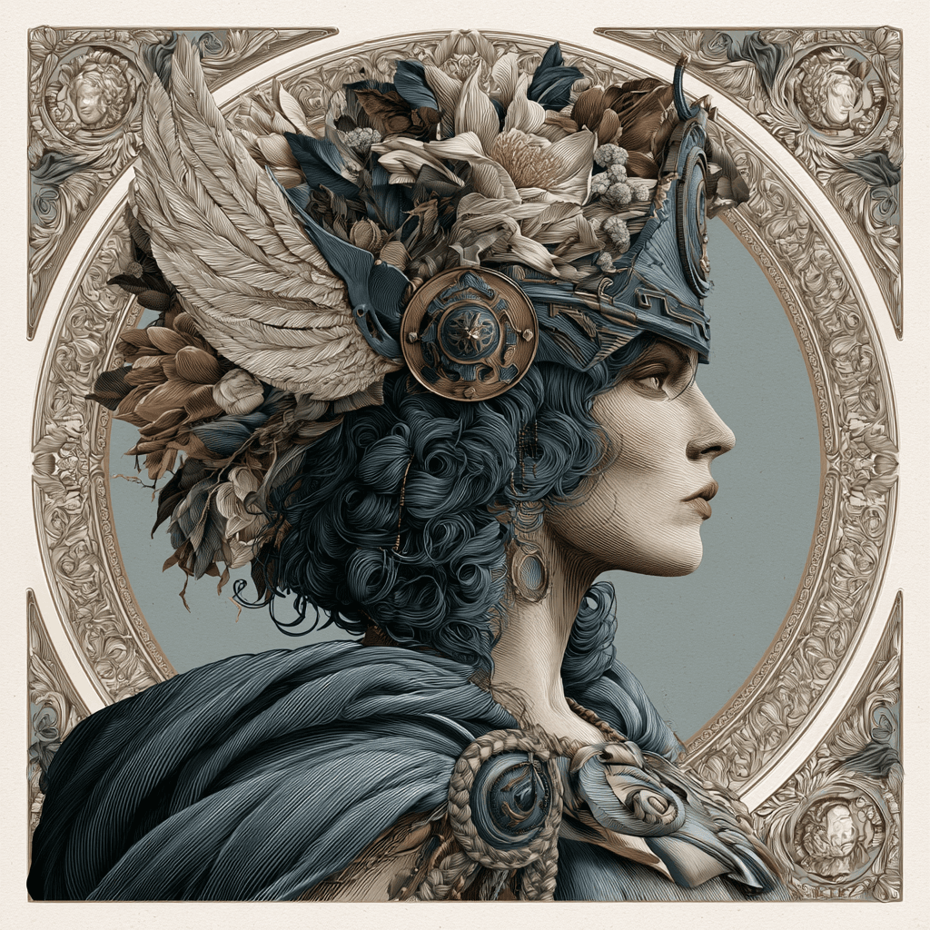 An ornate archetypal portrait, symbolic of the self behind the mask